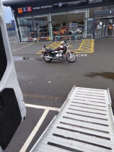 motorcycle transport uk - dealership bike delivered