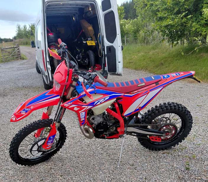 motorcycle delivery uk - scotts diary