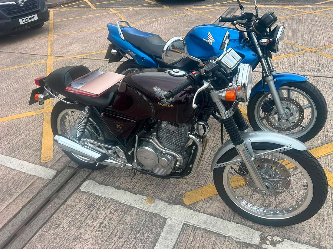 Honda GB500TT collected from Manor Park Classics in Cheshire