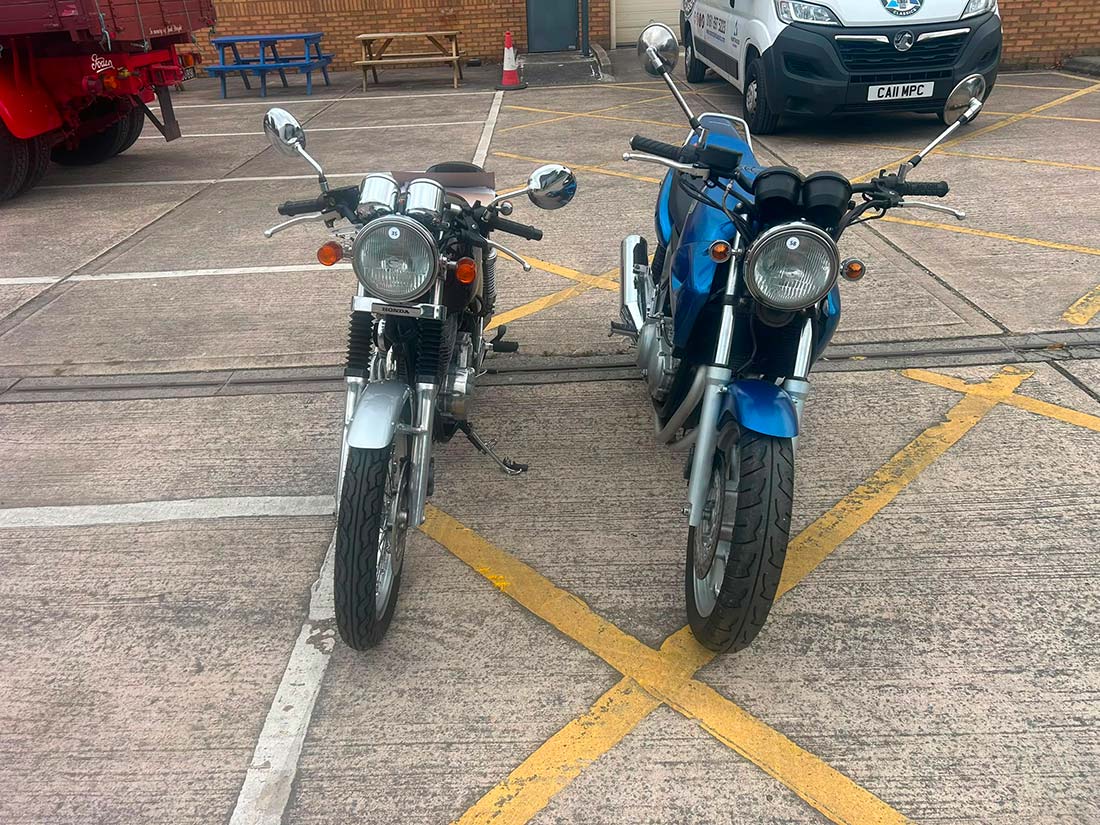 Honda GB500TT and Honda CB500 delivered to Rotherham South Yorkshire