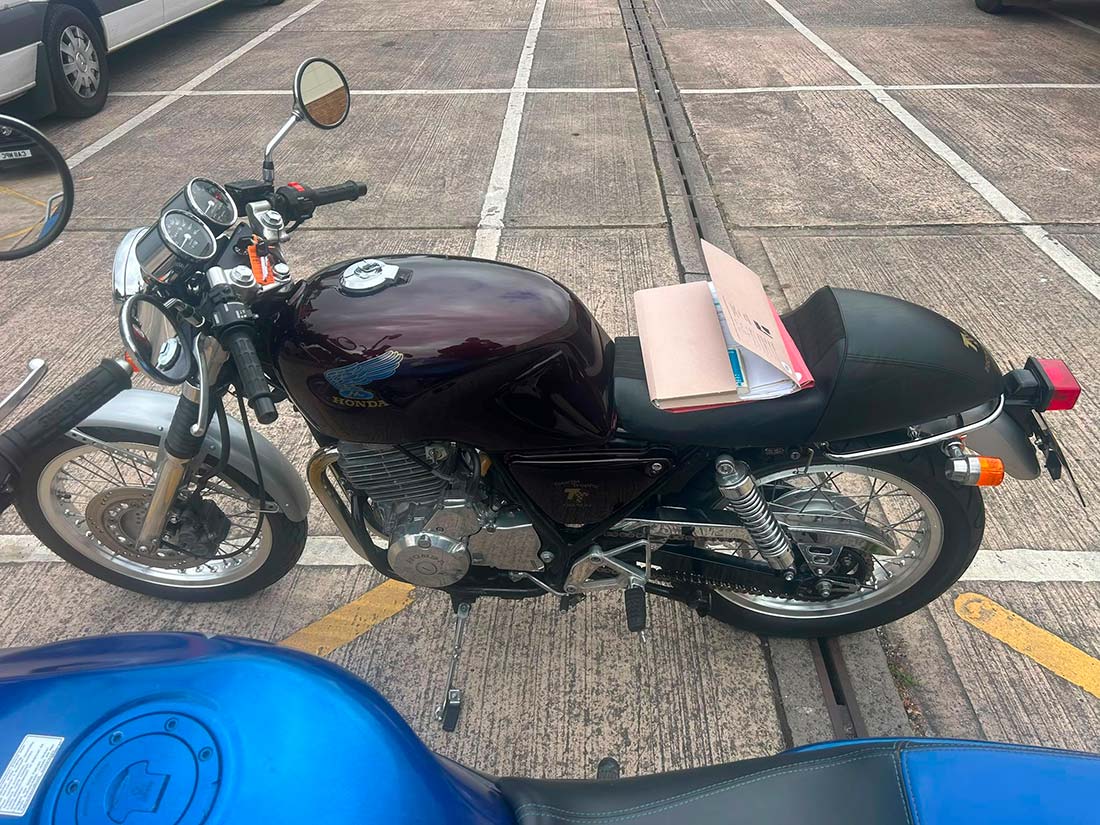 real motorcycle delivery from Cheshire to Rotherham - motorcycle delivery uk