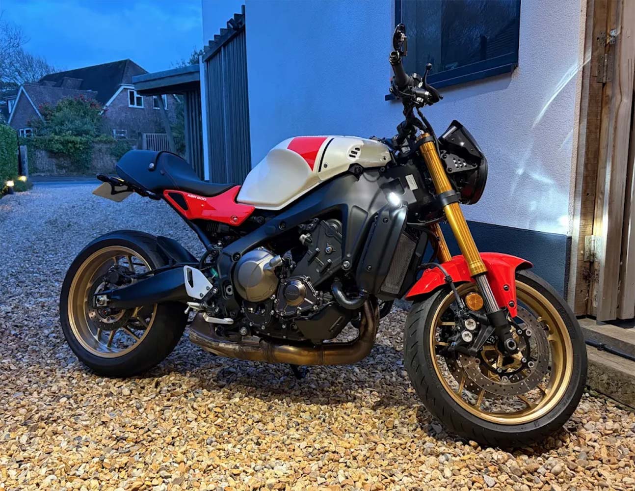 Motorcycle safely delivered to a customer's home following a remote purchase