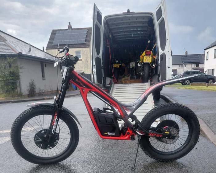Motorcycle Transport Scotland. a customers bike photo
