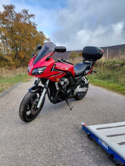 motorcycle transport by Motorcycle Delivery UK - bike dropped off
