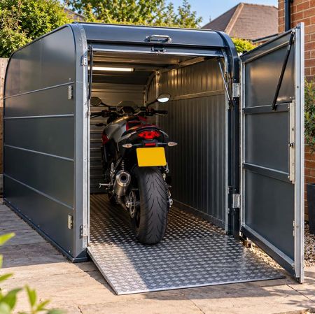 where to store a motorcycle without a garage